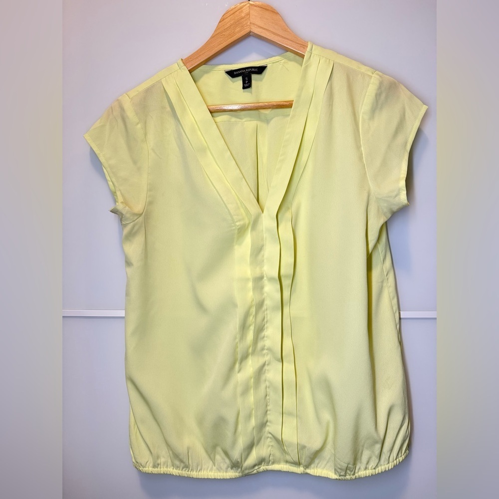 Banana Republic Butter Yellow Blouse
